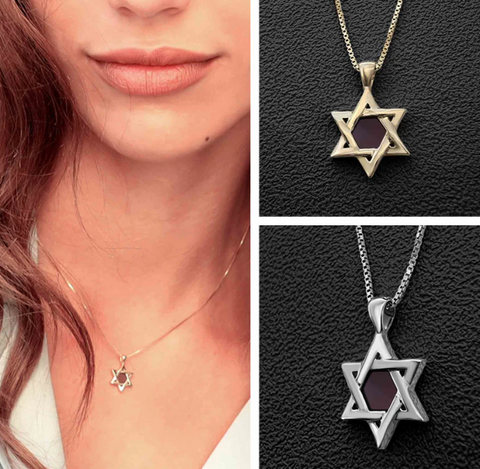 extraordinary Micro Bible Star-of-David Necklace