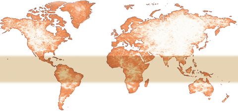 Where Cocoa Grown Chocolate Map