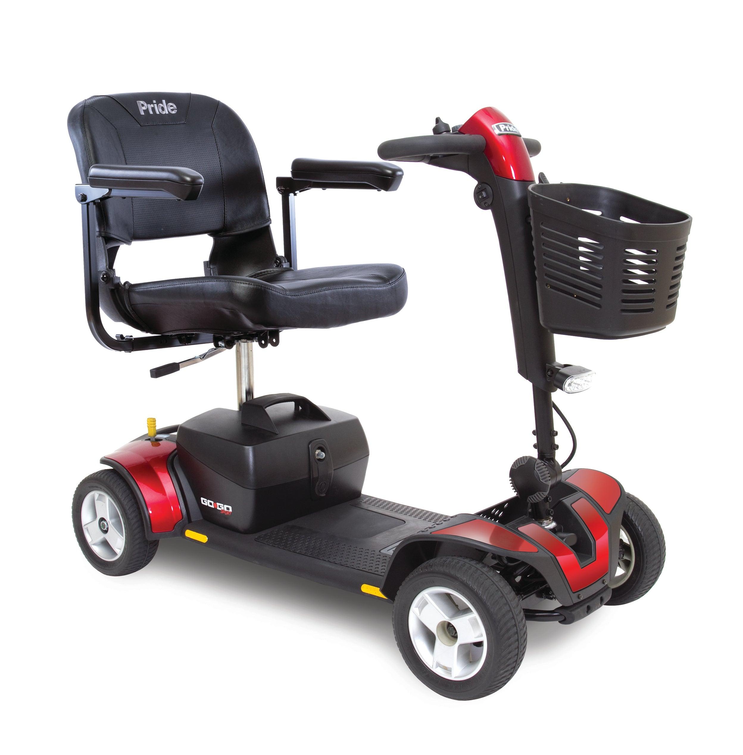 New Pride Go-Go Sport 4-Wheel Mobility Scooter | Lowest Price – Mobility Equipment for Less