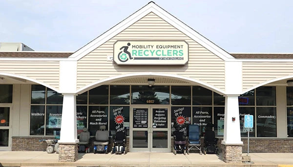 mobility equipment recyclers storefront in rhode island