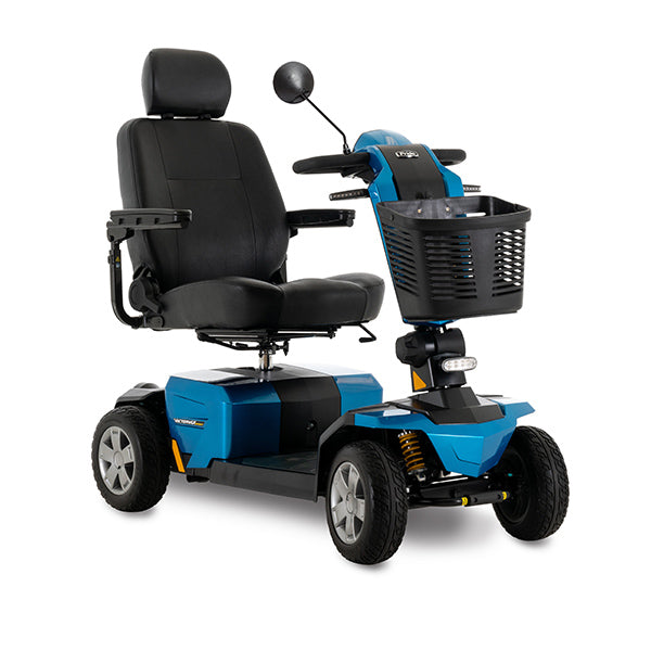pride victory lx sport 4-wheel blue mobility scooter