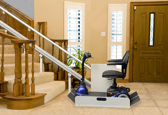 stair lift for power wheelchair or mobility scooter