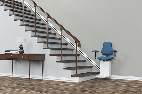 straight stair lift indoors