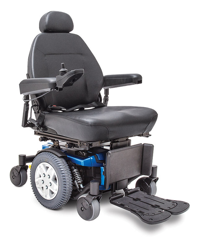 quantum q6 edge blue electric wheelchair