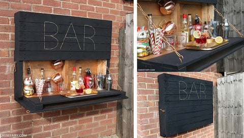 mounted garden drinks bar