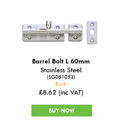 Barrel Bolt Stainless Steel