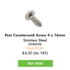 pozi countersunk screw stainles steel