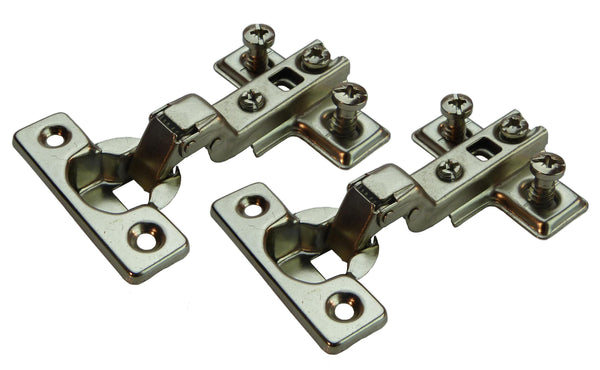 Half Overlay Mini Door Hinge - 95 Deg -15mm Side