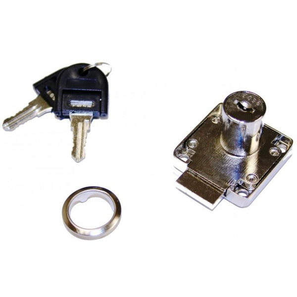 D18 Cupboard Lock R H Barrel 18 X 20mm Key 001 100