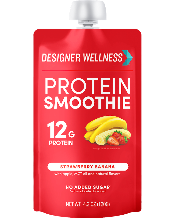 Designer Wellness Protein Smoothie - Strawberry Banana 48 pack