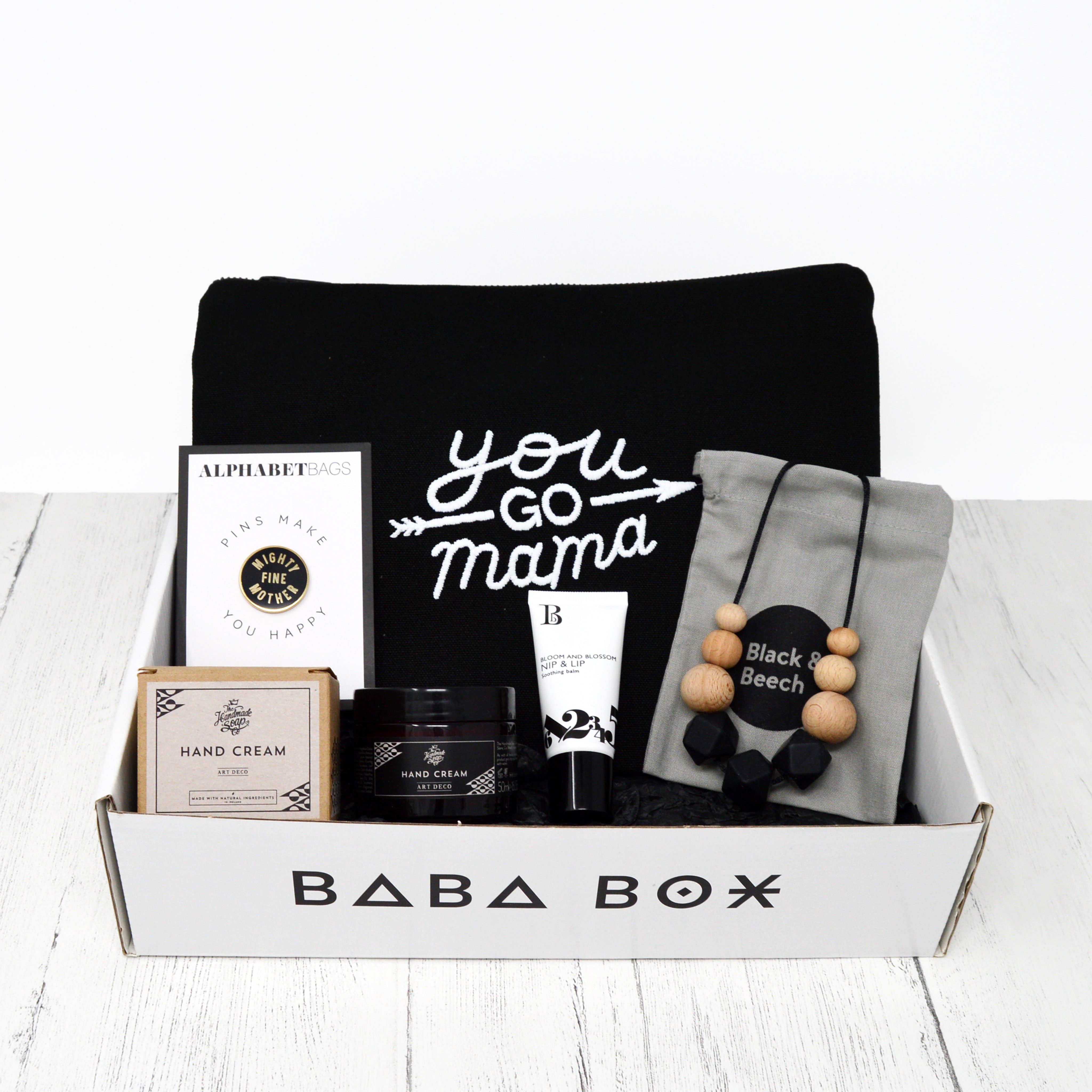 New Mum Monochrome Gift Box - Gift For New Mother - Baba Box