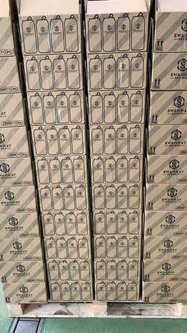 Card can boxes at Swannay Brewery