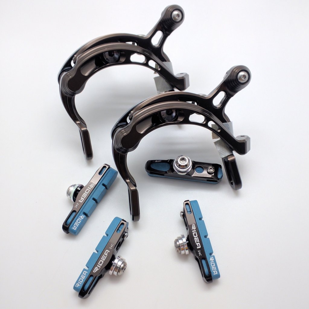 アウトレット☆送料無料】 RIDEA リデア 自転車 ブレーキシュー BSR-24C Caliper Brake Shoes シルバー 