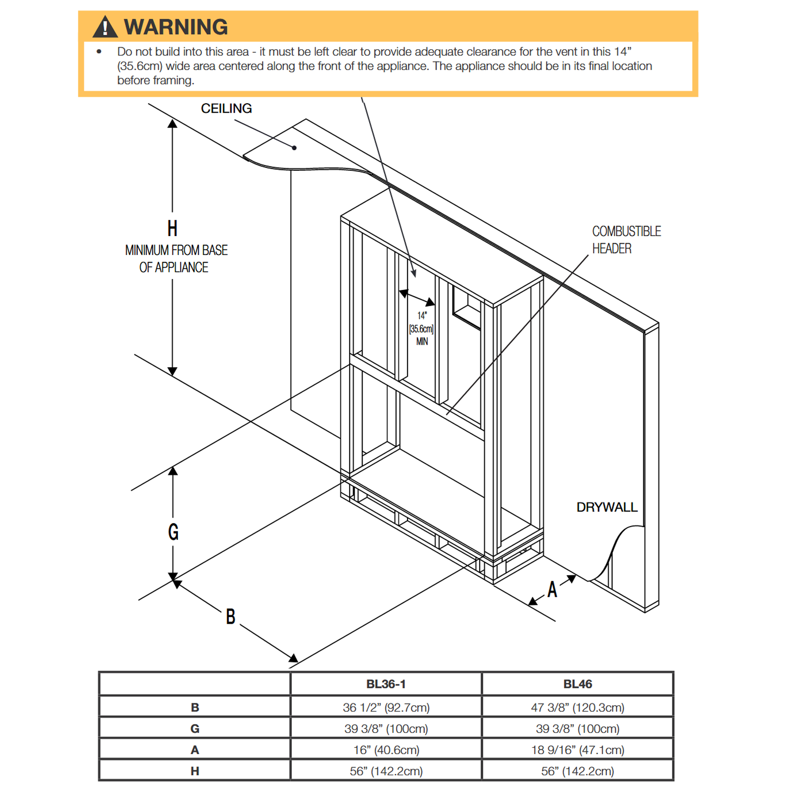 Napoleon Ascent Linear 36 Direct Vent GAS Fireplace BL36NTE-1