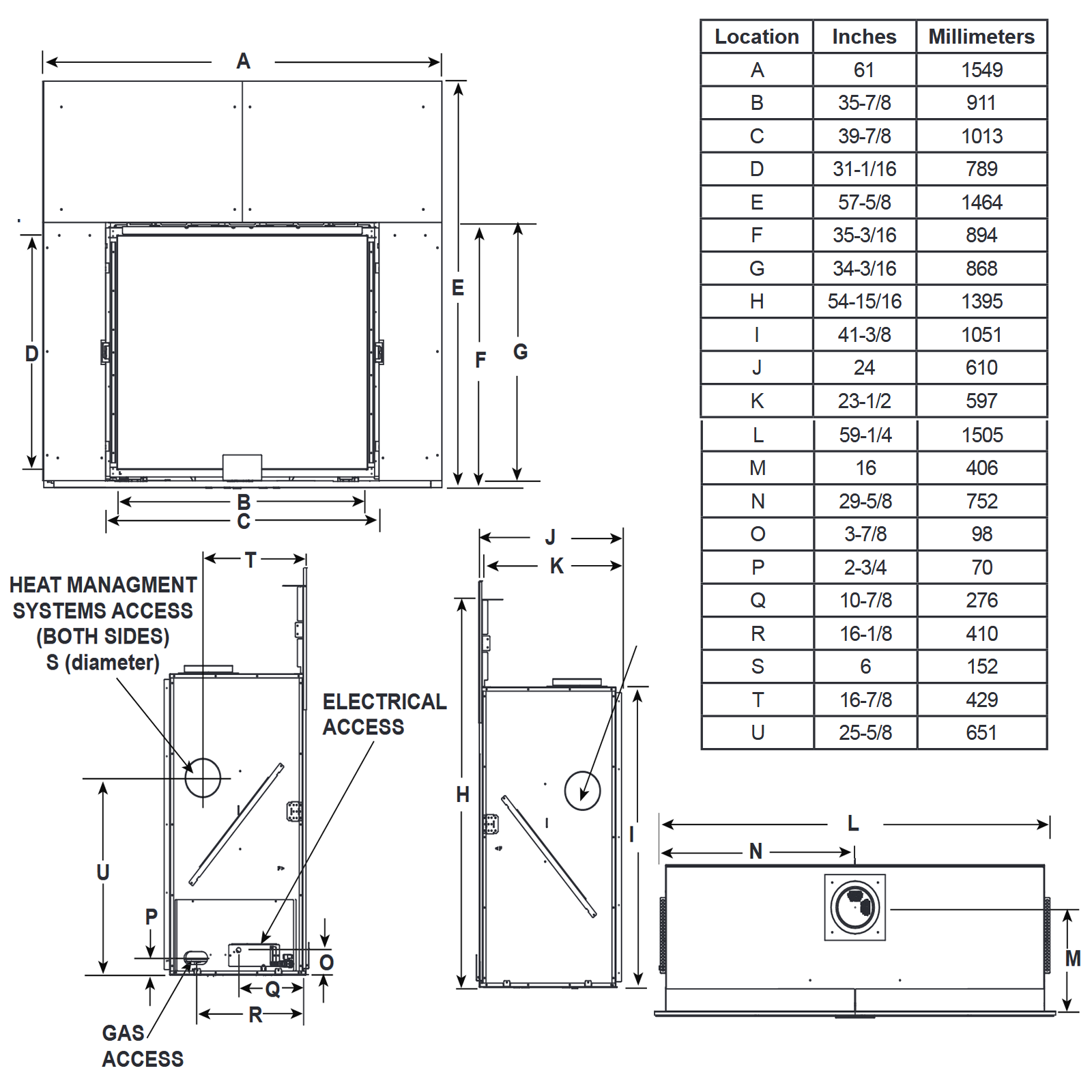 Majestic MARQ36IN-B Marquis II 36-Inch Direct Vent GAS Fireplace