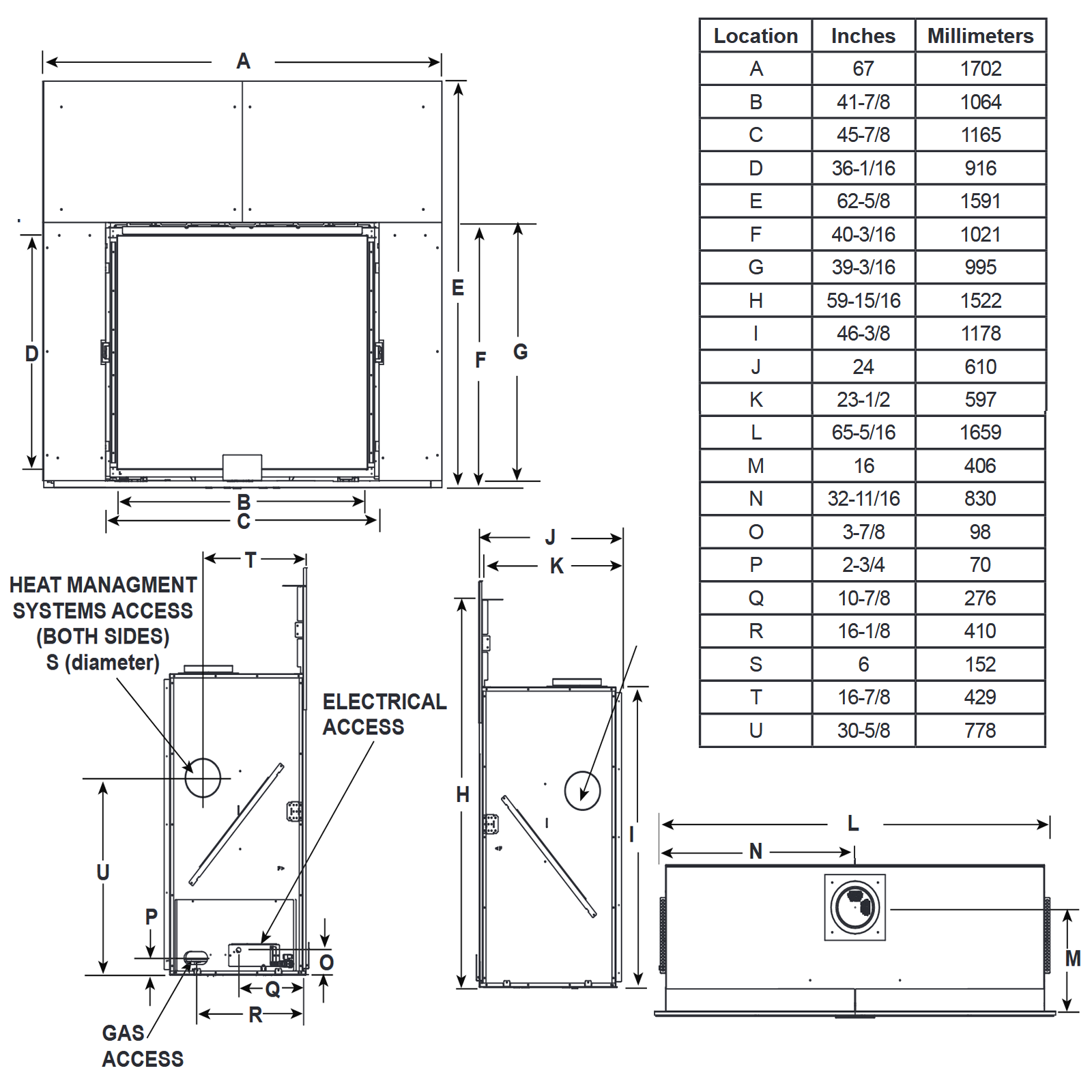 Majestic MARQ42IN-B Marquis II 42 Direct Vent GAS Fireplace