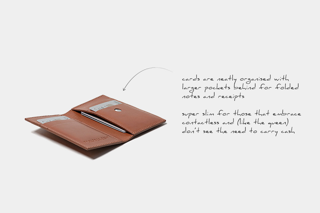 Slim Card Wallet Tan