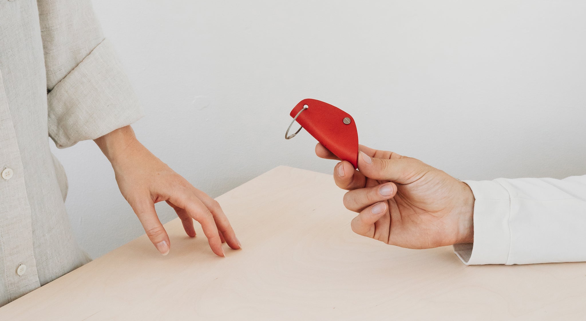 Chilli Red | Minimalist Key Ring