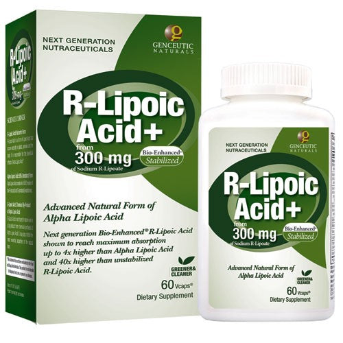 Genceutic Naturals RLipoic Acid 300mg 60 Capsules Vitamin Grocer