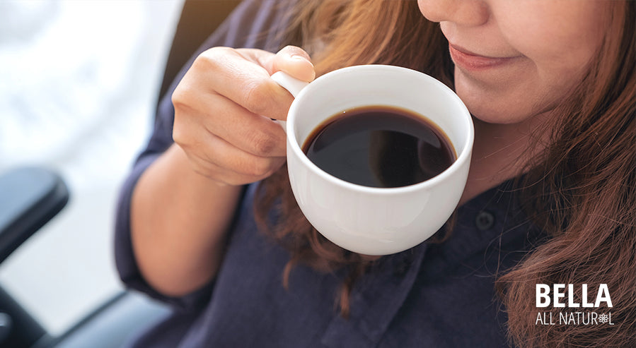 A Woman Drinking Coffee