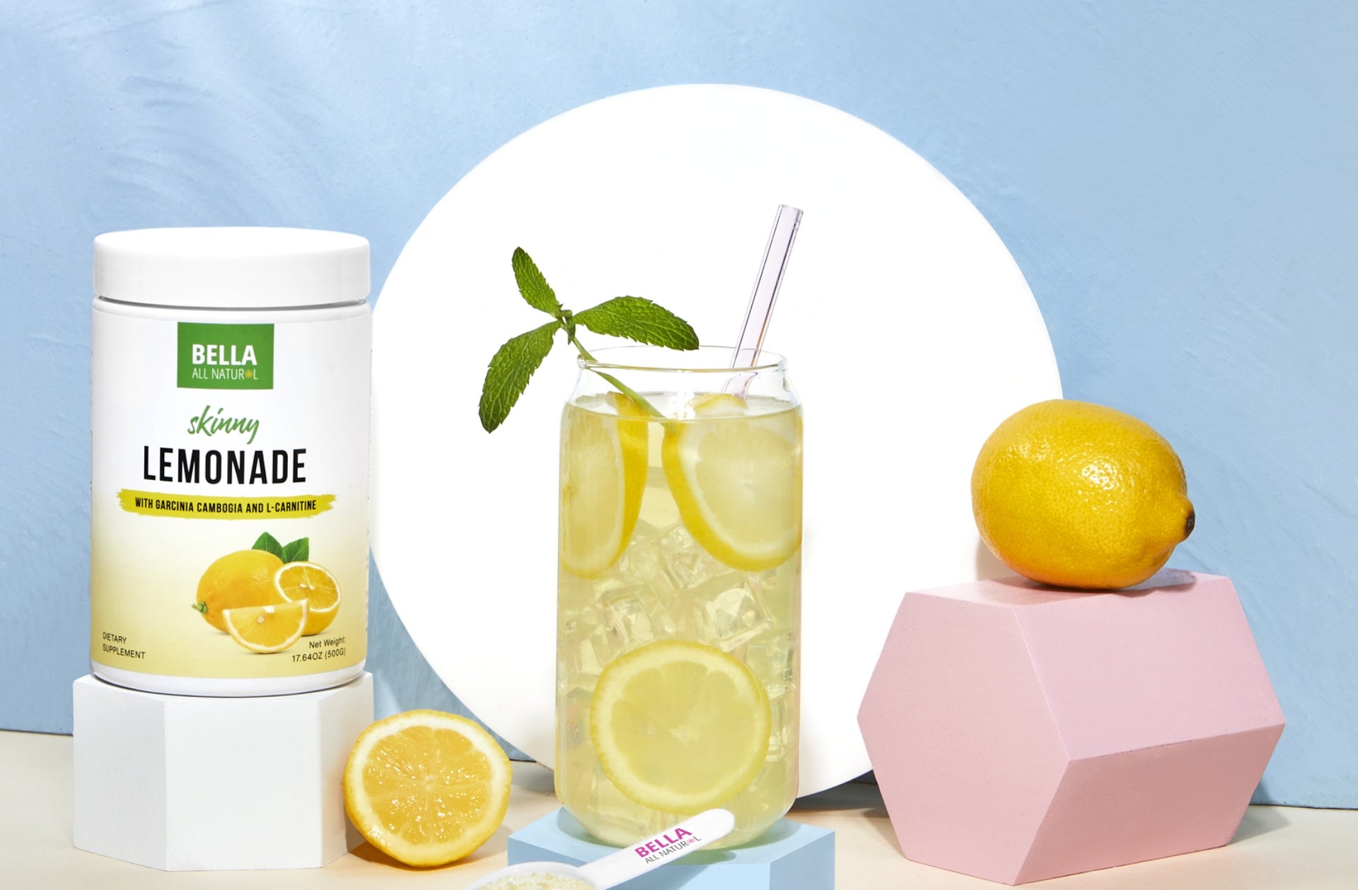 Bella All Natural About Page Skinny Lemonade Drink