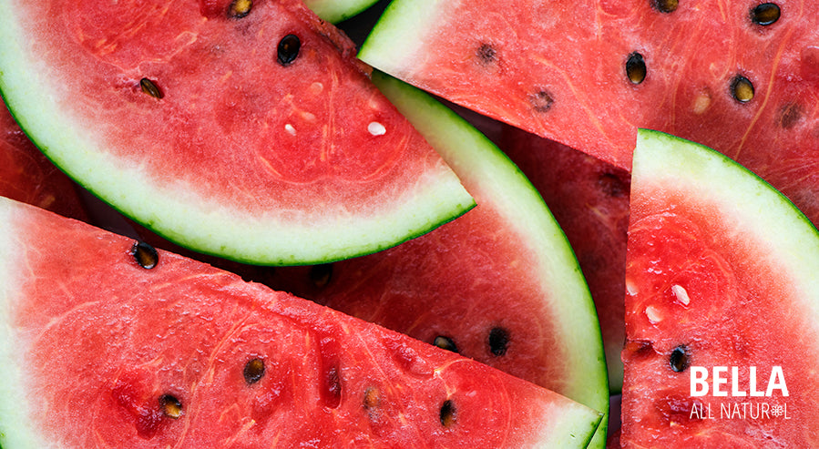 Sliced Pieces of Seeded Watermelon