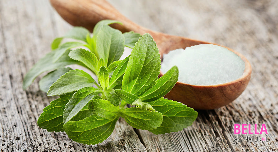 Stevia Leaves and Sweetener