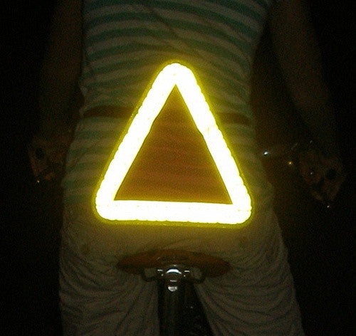 reflective triangle bike