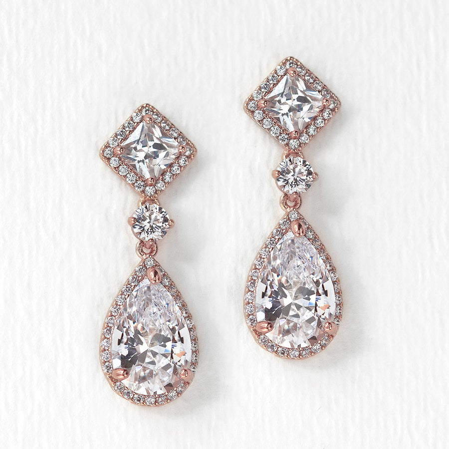 Crystal Drop Earrings | Wedding Jewelry & Accessories | AMY O Bridal ...