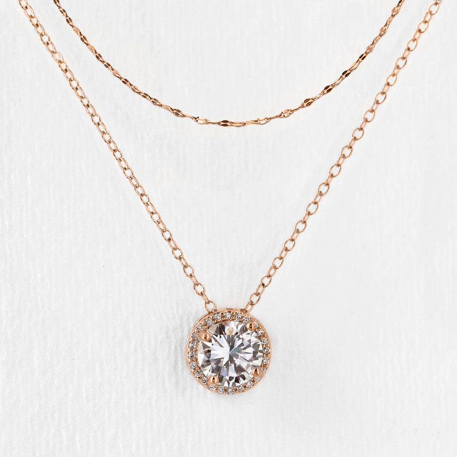 Bridal Rose Gold Back Necklace | Back Pendant Drop Wedding Jewelry Set ...