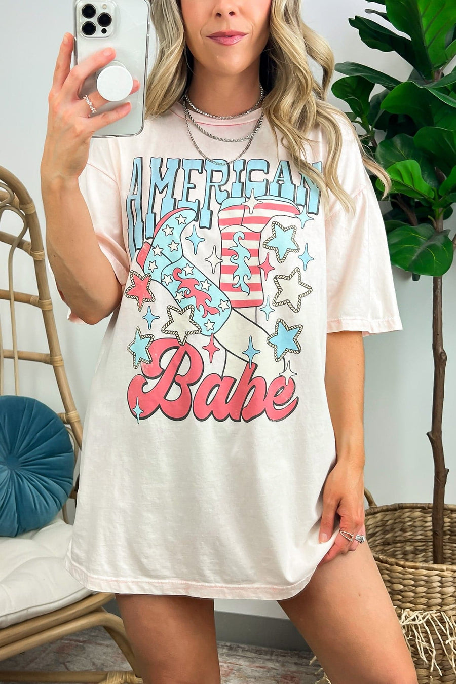  American Babe Boots Vintage Graphic Tee - kitchencabinetmagic