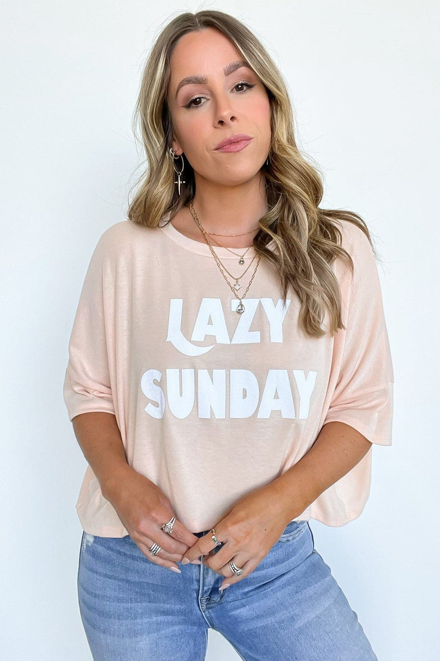  Lazy Sunday Relaxed Vintage Graphic Tee - kitchencabinetmagic