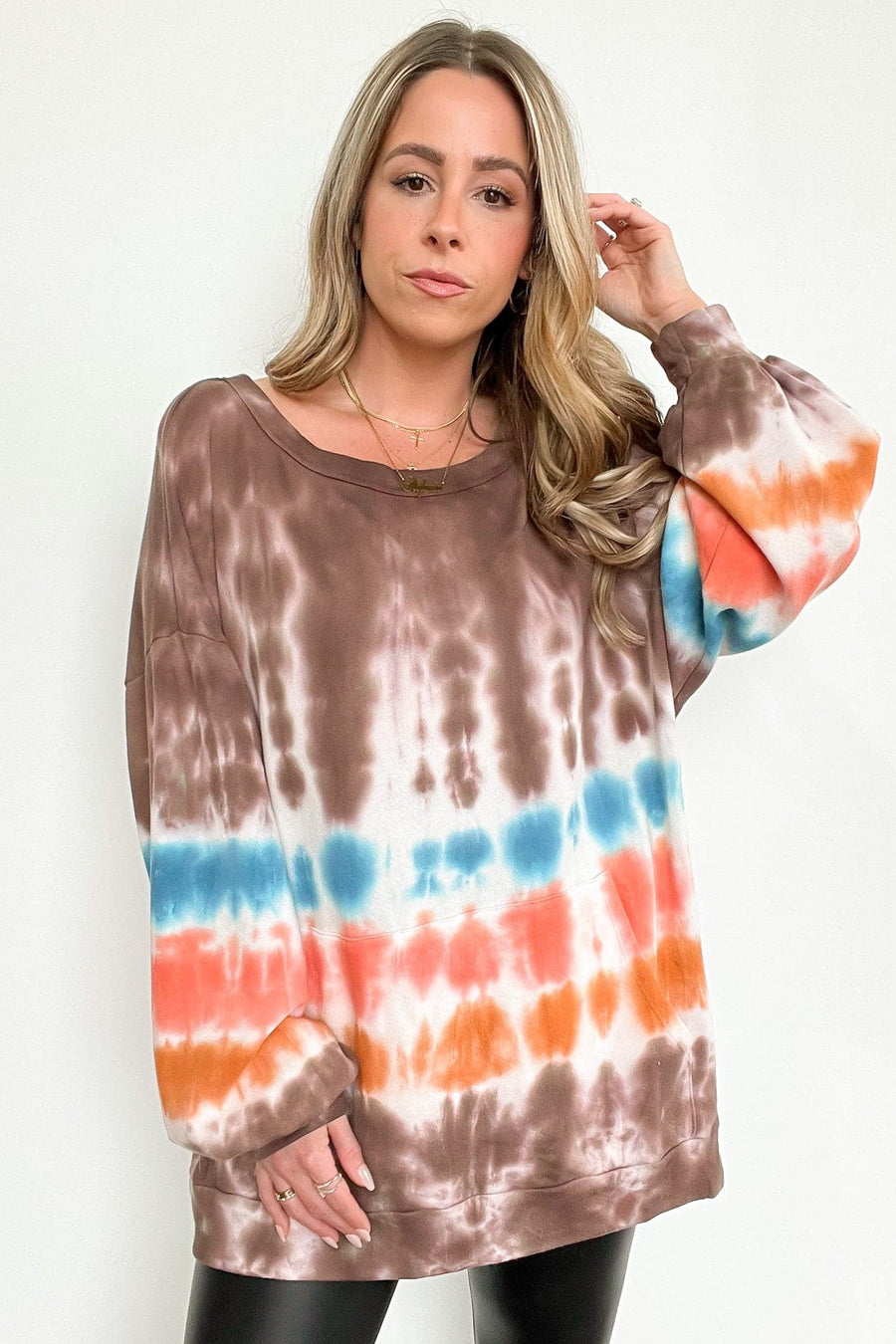 S / Multi Beckee Tie Dye Pocket Pullover - kitchencabinetmagic