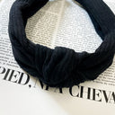 Black Finishing Touches Knotted Headband - kitchencabinetmagic