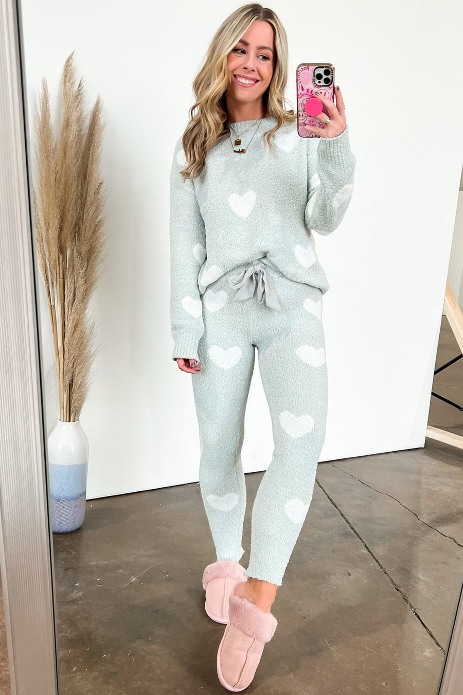  Have a Heart to Heart Print Sweater Knit Leggings - FINAL SALE - kitchencabinetmagic