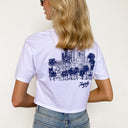  Los Angeles City Print Graphic Cropped Tee - FINAL SALE - kitchencabinetmagic