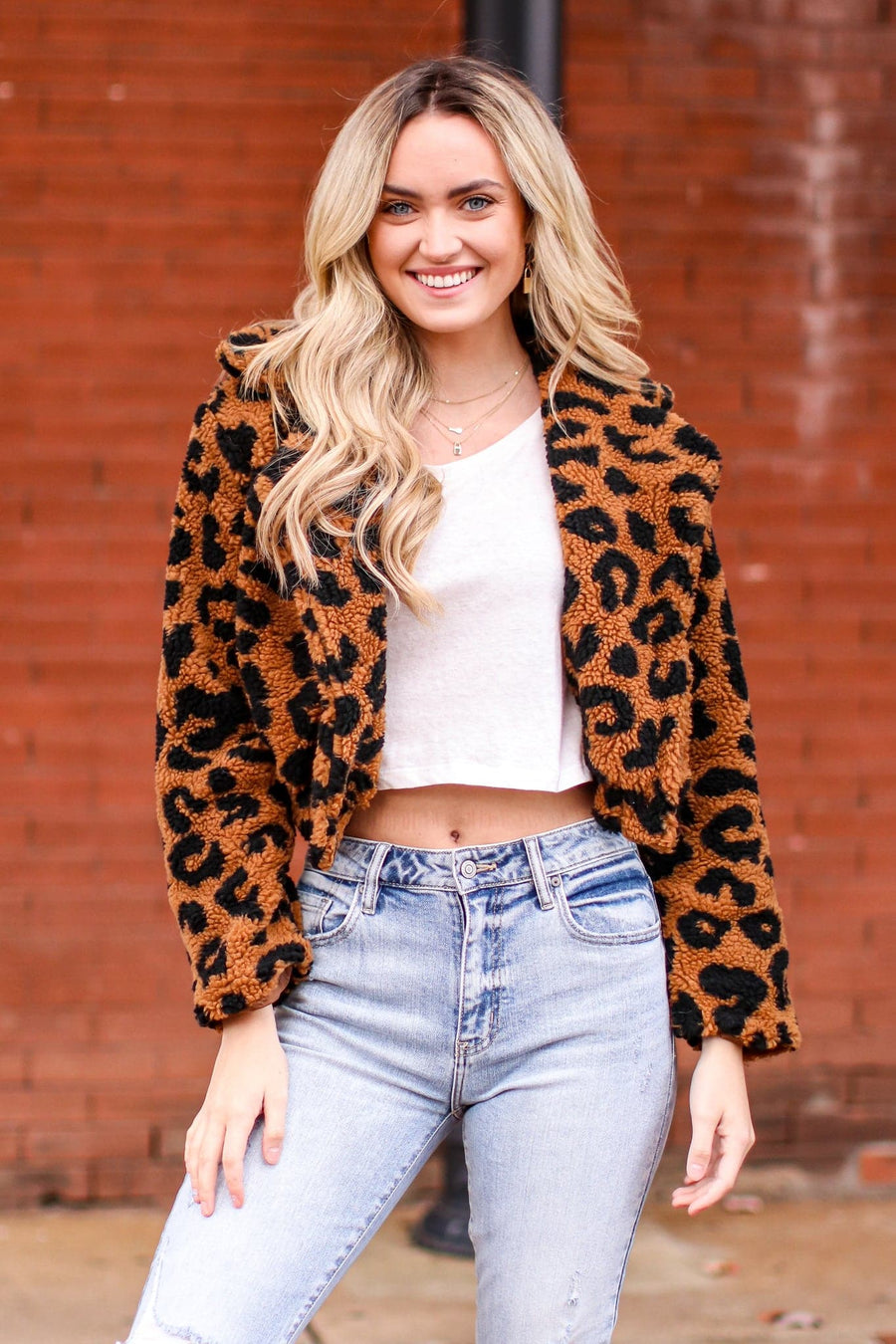  Zandra Animal Print Button Down Jacket - FINAL SALE - kitchencabinetmagic