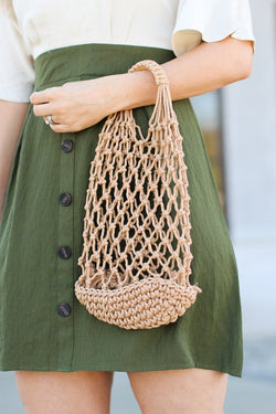 crochet mesh bag