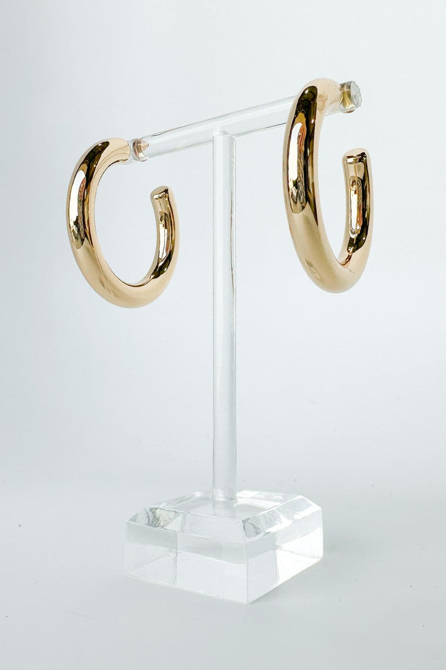 Gold Iconic Entrance Chunky Hoop Earrings - kitchencabinetmagic