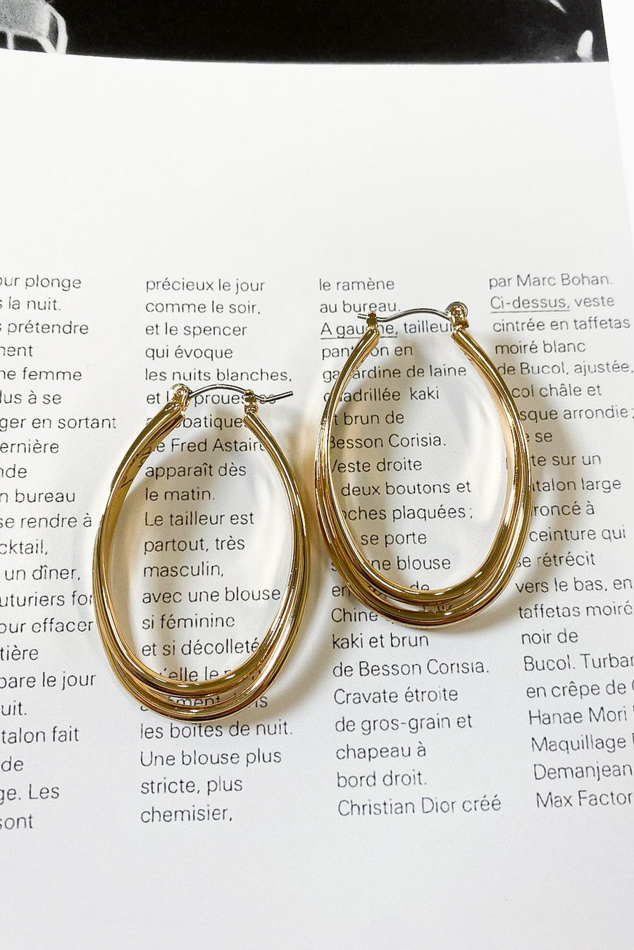 Gold Isabellah Intertwined Hoop Earrings - kitchencabinetmagic