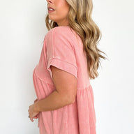  Lochlan Short Sleeve Babydoll Top - BACK IN STOCK - kitchencabinetmagic