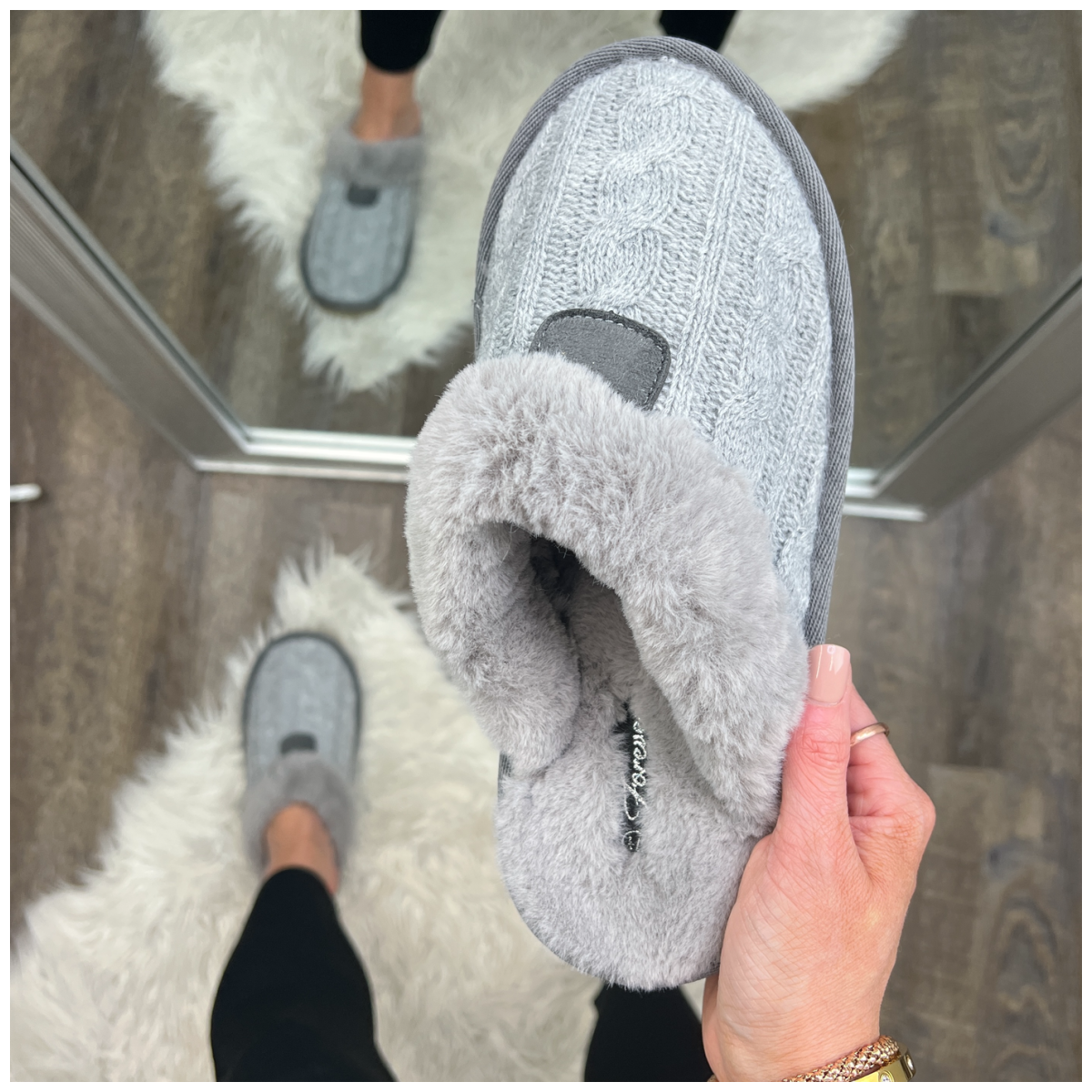  On Cloud Nine Faux Fur Slippers - Madison and Mallory