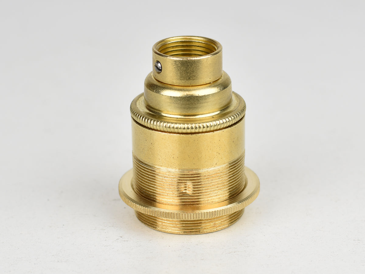 E27 Brass Bulb Holder | 20mm Conduit Fitting | Threaded Brass ...