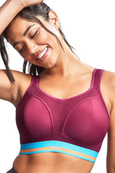 HOMRAA Compression Wirefree High Support Bra for Women Small to Plus Size  Everyday Wear, Exercise and Offers Back Support (Color : Gray, Size : 44D)