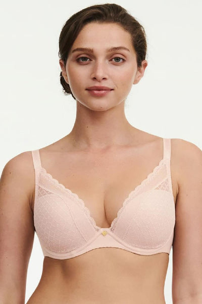 Rosme Women's Deep Plunge Padded Bra with Padded Straps, Collection Kamila,  Ivory, Size 32D : : Fashion
