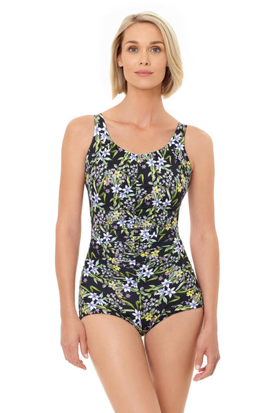 T.H.E. 16-60 Tank Strap Blouson Mastectomy Swim Top (MORE PRINT OPTIONS  AVAILABLE) - Mastectomy Shop