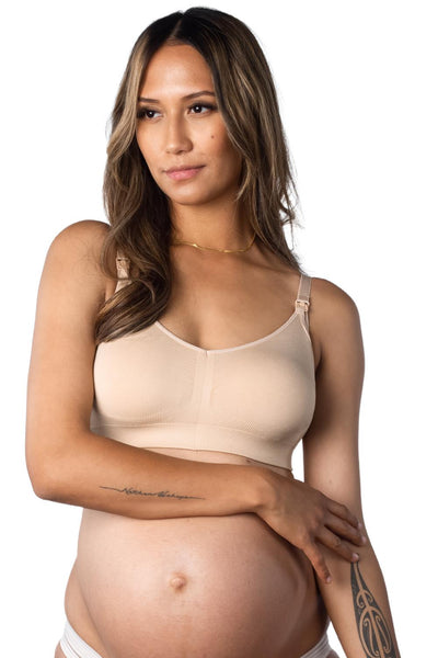 Scalloped Maternity Nursing Tanks & Camis Push Up Adjustable Pregnancy  Button Front Close Lace Cotton Wirefree Bras Green