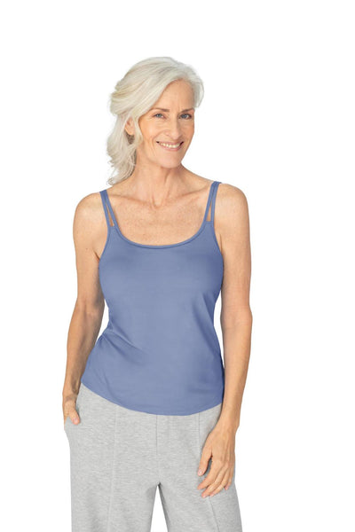 White Maia Jersey Mastectomy Recovery Camisole