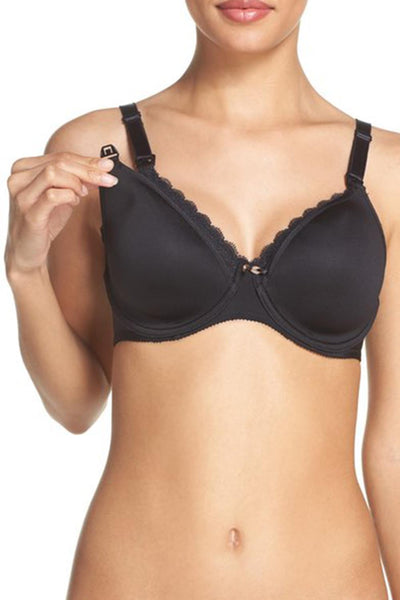 Elomi Beatrice Soft Cup Nursing Bra EL8053 Black – My Top Drawer