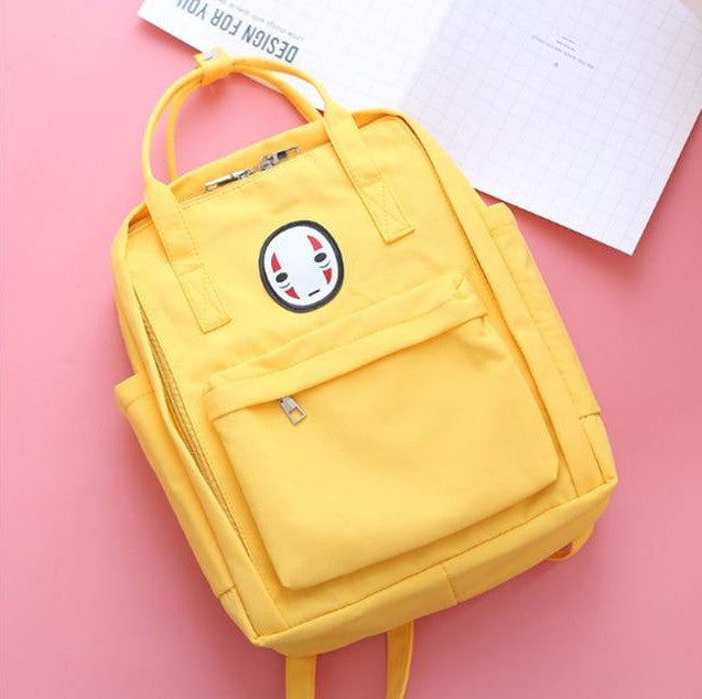 yellow rucksack